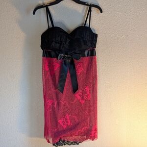 Victoria's Secret X Anna Sul Mesh Embroidered Butterfly 🦋💖💖🦋💖 Slip Dress